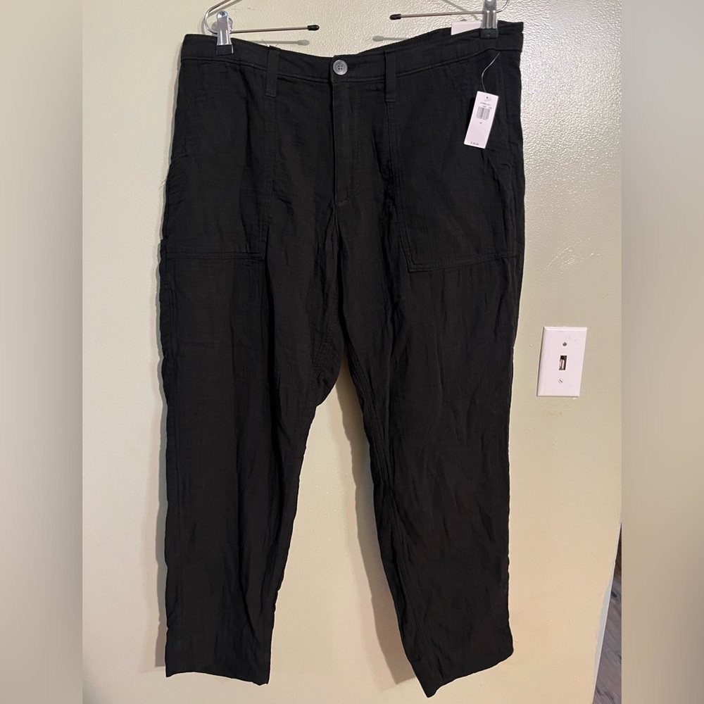 Old Navy Womens Gauze Cotton  Ankle   Pants Lightweight Comfy 14 NWT
